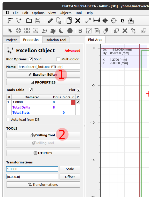 flatcam drill properties2