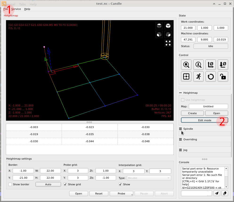 probe finished