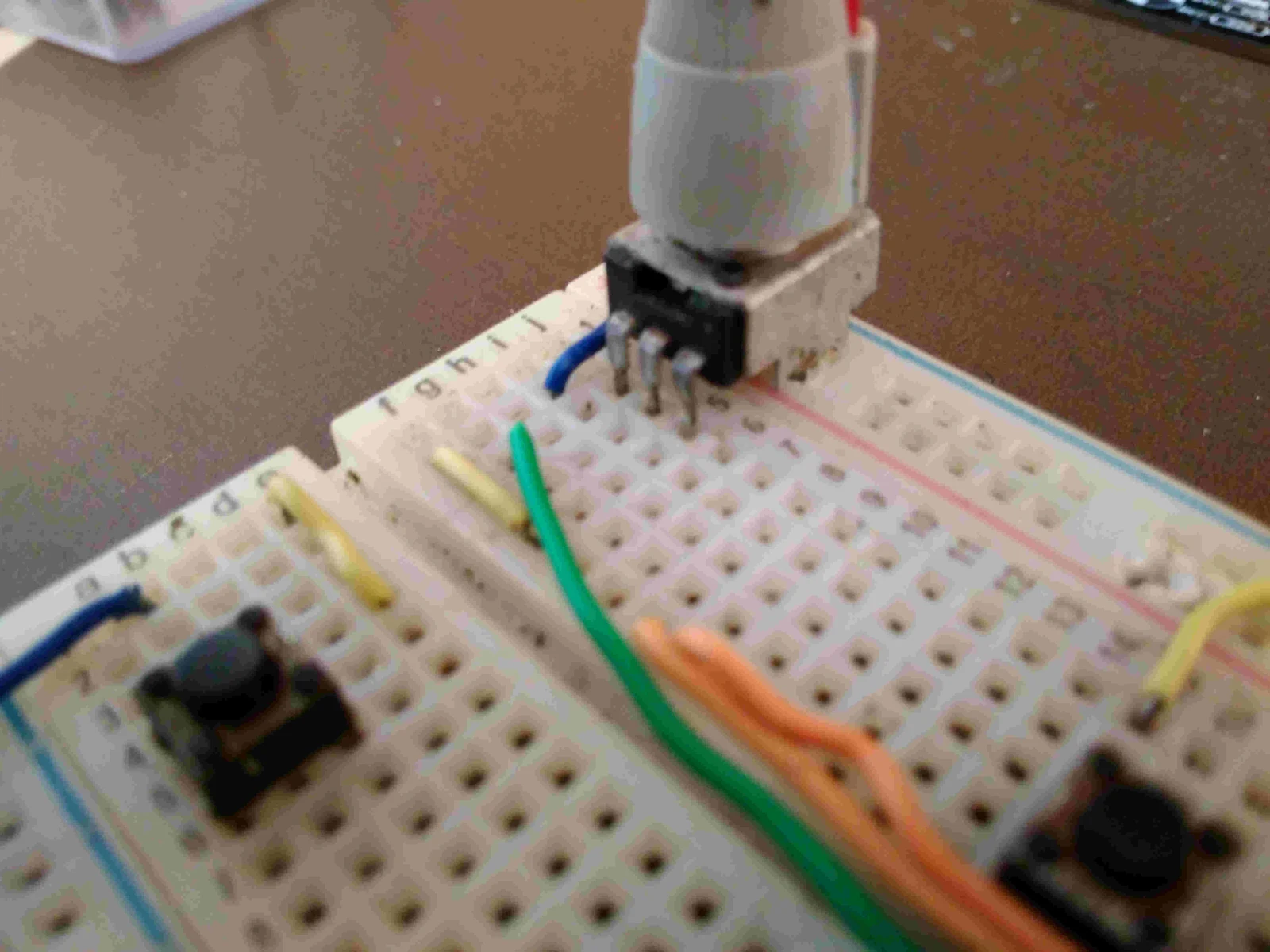 Image of aciduino on protoboard