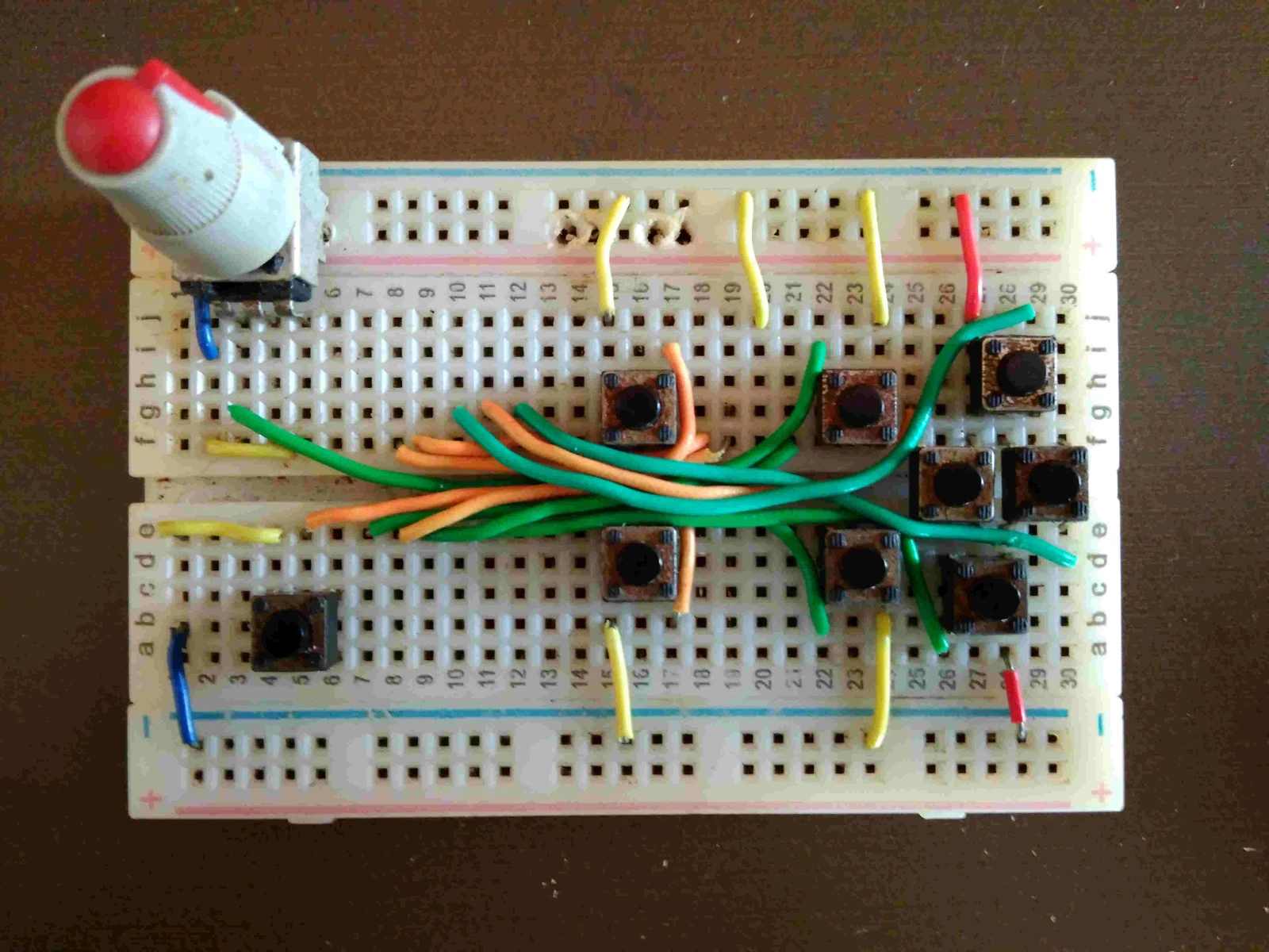 Image of aciduino on protoboard