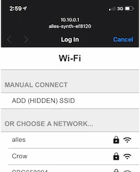 Alles WiFi settings