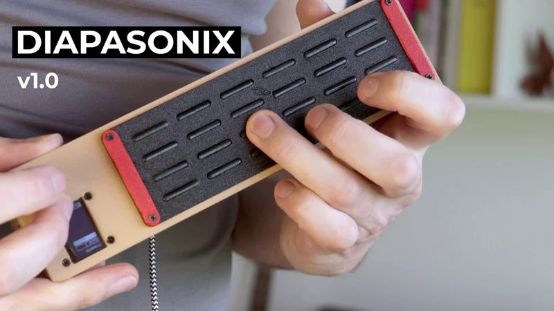 Diapasonix: A Pico 2 Instrument with a Touch Fretboard