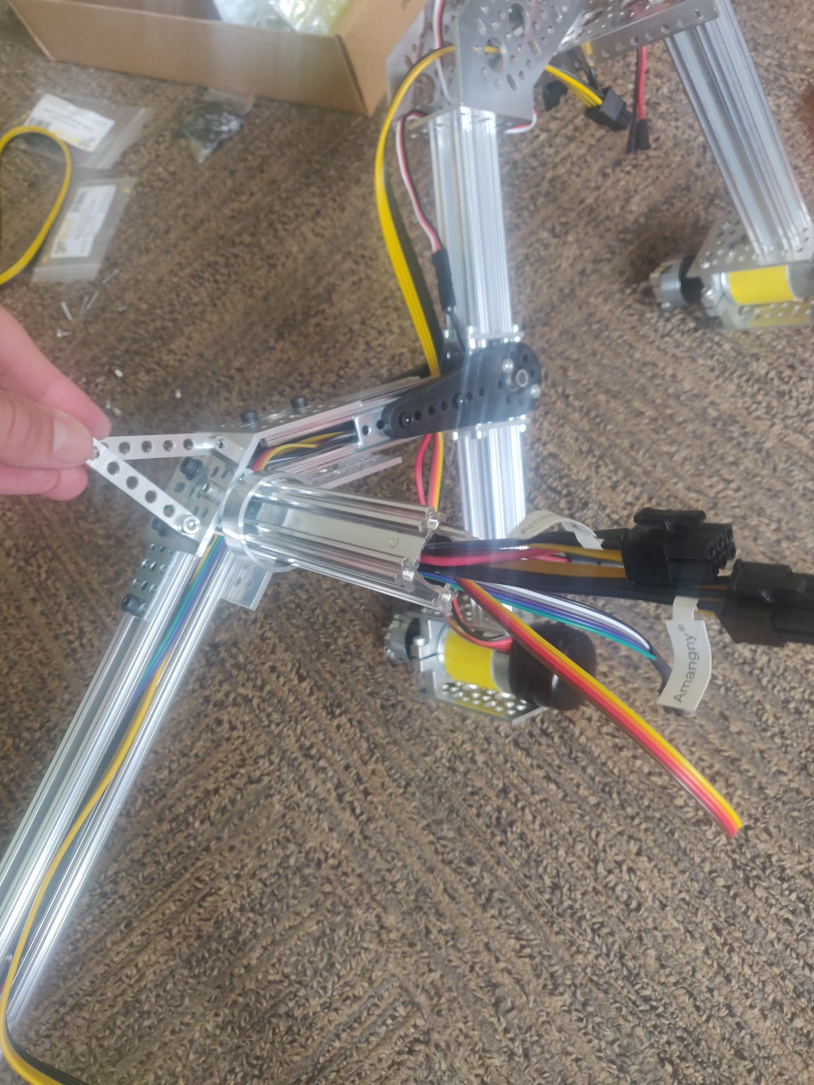assembly with wiring