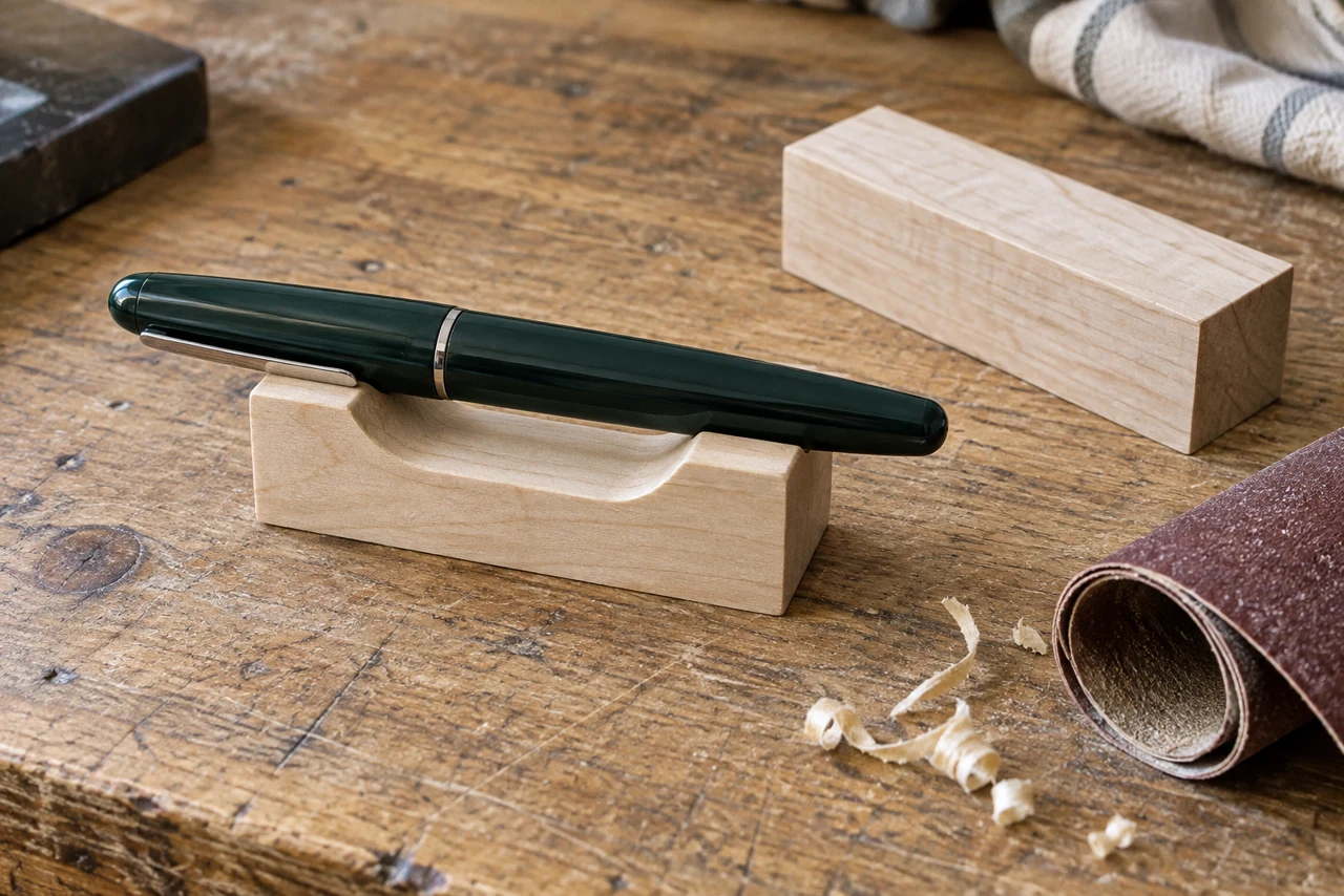 One offcut, one pen rest